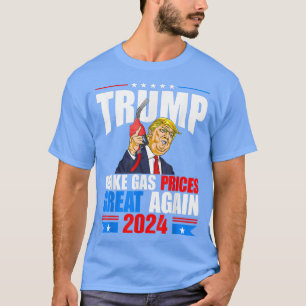 Women Men Make Gas Price Great Again USA Flag Repu T-Shirt