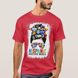 Women Men National Hispanic Heritage Month Messy B T-Shirt