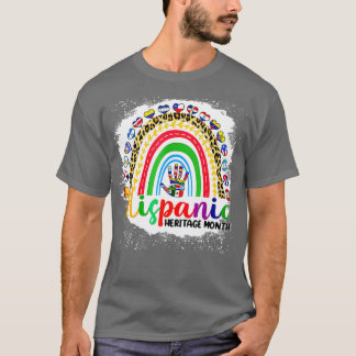 Women Men National Hispanic Heritage Month Rainbow T-Shirt