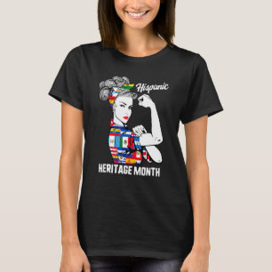 Women Men National Hispanic Heritage Month Woman L T-Shirt