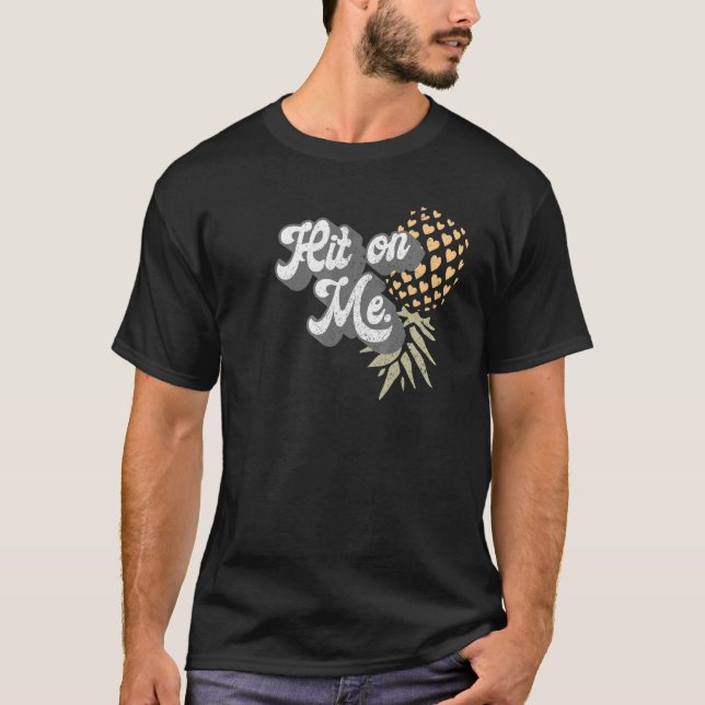 Women Men Upside Down Pineapple Subtle Swinger T-Shirt (Front)