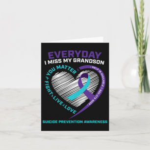 Women Men You Problem Prevention Grandson Suicide Card