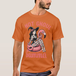 Women Mens Funny Halloween Hot Ghoul Summer Summer T-Shirt