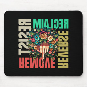 Women Middle Finger Remove Reverse Reclaim Resist  Mouse Mat