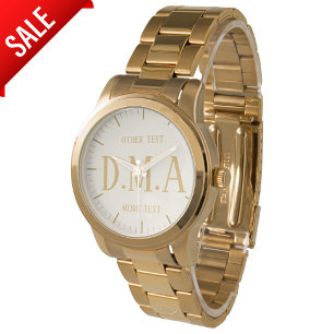 Women Monogram Watch Personalised Elegant Classy