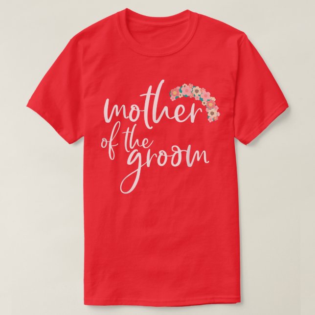 Women Mother Of The Groom Matching Bridal Shower  T-Shirt (Design Front)