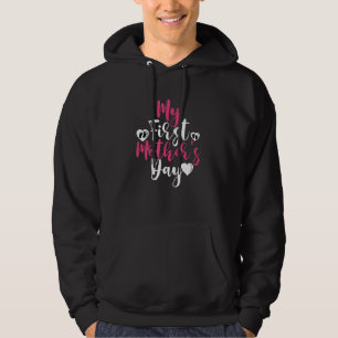 Women My First Mother's Day Pregnancy Announcement Hoodie