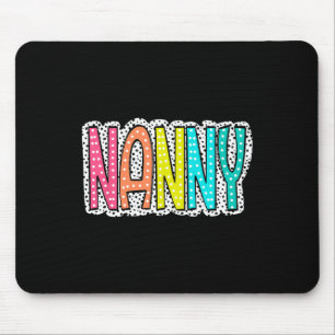 Women Nanny Dalmatian Dots Mama Nana Grandma Mothe Mouse Mat
