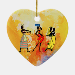 Women of Africa Ceramic Tree Decoration
