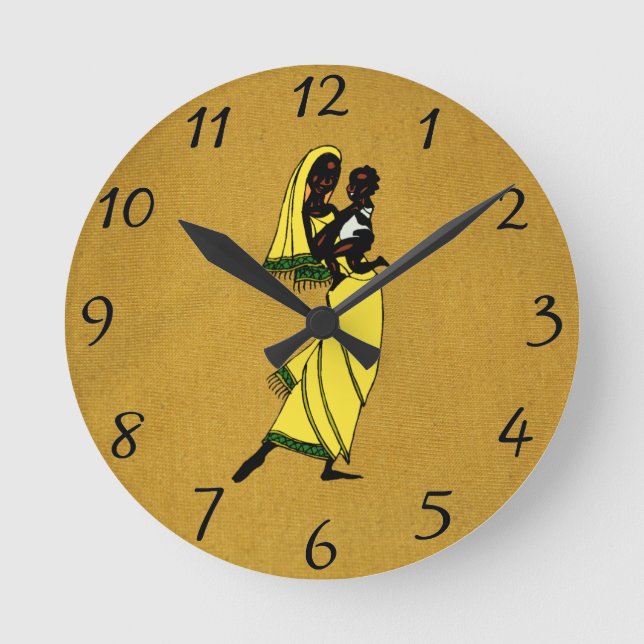 Women of Africa Wall Clock (Front)