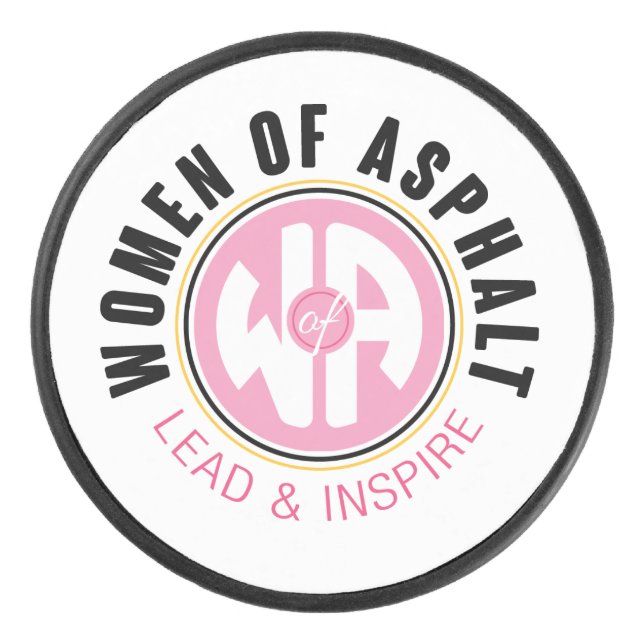 Women of Asphalt Hockey Puck (Front)