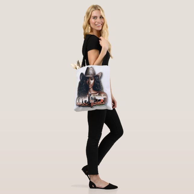 Women of Colour and Nashville Music Tote Bag (On Model)