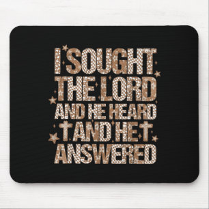 Women Of Faith I Sought The Lord And He Heard Chri Mouse Mat