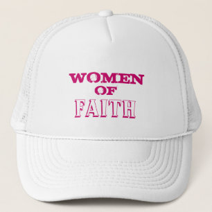 WOMEN, OF, FAITH TRUCKER HAT