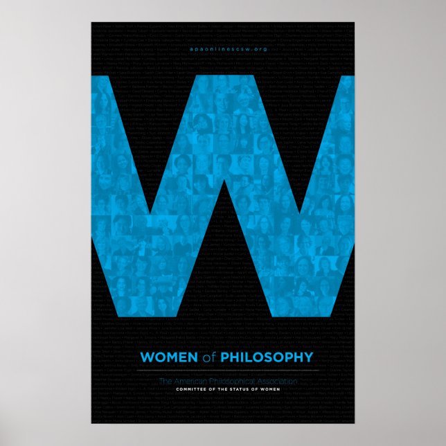 Women of Philosophy - Blue Poster (Front)