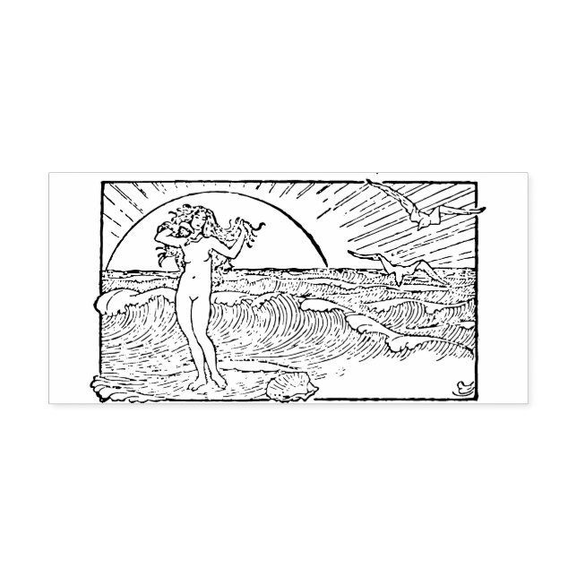 Women of the ocean rubber stamp (Imprint)