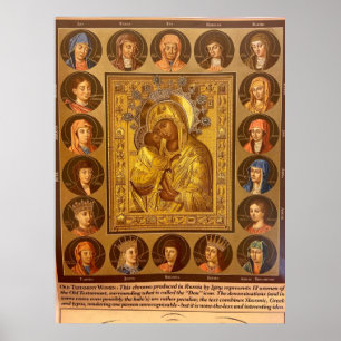 Women of the Old Testament with Our Lady Poster
