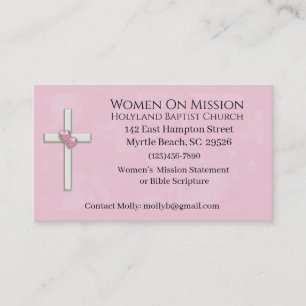 Women on Mission Church Business Card