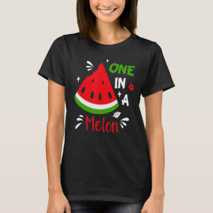Women One In A Melon Watermelon Hello Summer Vibes T-Shirt