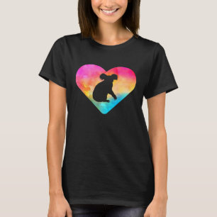 Women Or Girls Koala Bear Tie Dye Watercolor T-Shirt