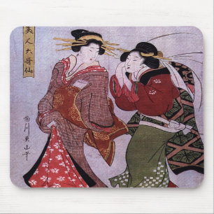 Women Out for A Walk Mousepad