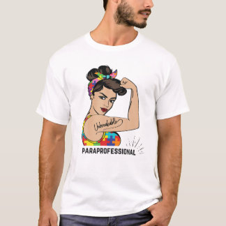 Women Paraprofessional Autism Teacher Thank You Ap T-Shirt