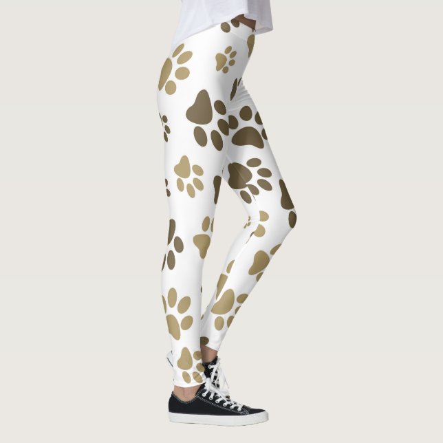 Women Paw Print Spotted Leggings (Right)