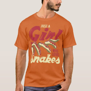 Women Pet Reptile Lover Girls Animal Snake T-Shirt