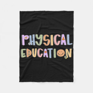 Women Physical Education Teacher Back To School Ph Fleece Blanket