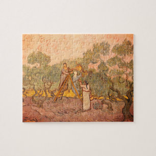 Women Picking Olives by van Gogh:  Jigsaw Puzzle
