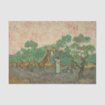 Women Picking Olives, Van Gogh Tissue Paper<br><div class="desc">At the end of 1889, Van Gogh painted three versions of this picture. He described the first as a study from nature "more coloured with more solemn tones" and the second as a studio rendition in a "very discreet range" of colours. This painting , the most resolved and stylised of...</div>