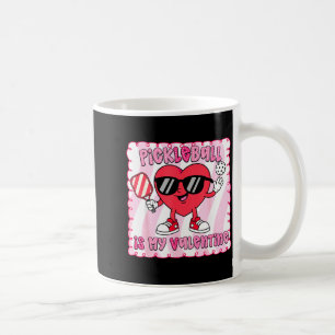 Women pickleball heart cute pickleball is coffee mug