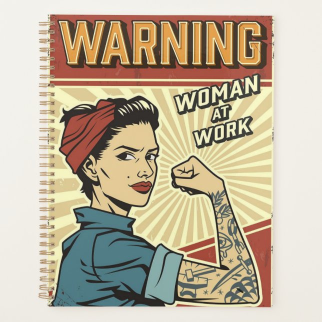 Women planner vintage and retro (Front)