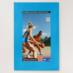 Women playing basketball. jigsaw puzzle