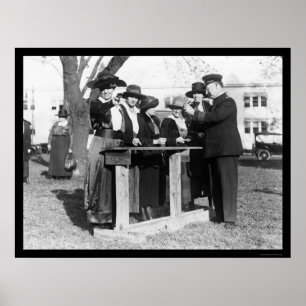 Women Police Officers and Guns 1914 Poster