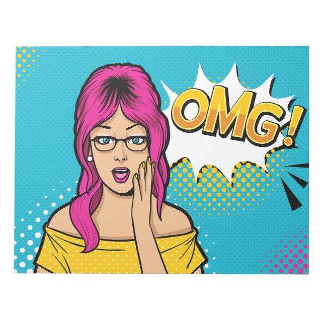 Women pop art notepad (Front)