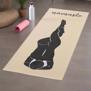 Women Poses Movements Namaste Yogi Blush Pink  Yoga Mat