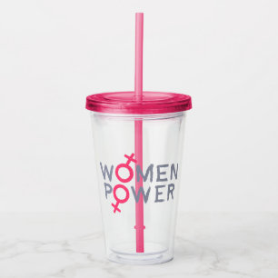 Women Power Acrylic Tumbler