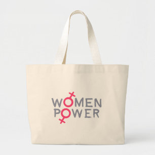 Women Power Large Tote Bag