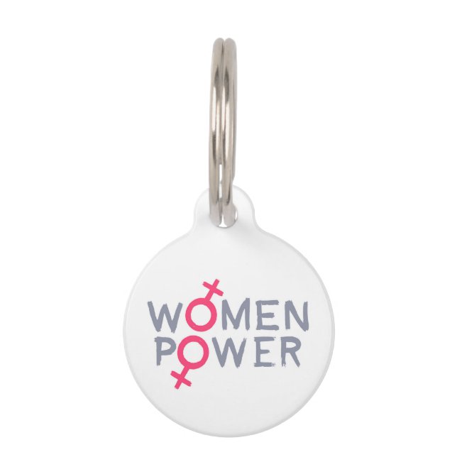 Women Power Pet Tag (Front)
