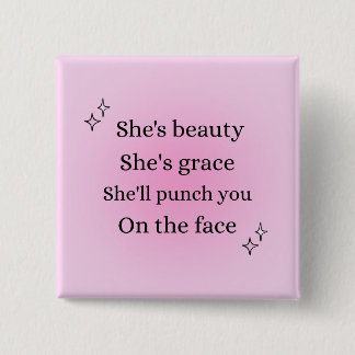 Women power quote badge, savage women, sassy women 15 cm square badge