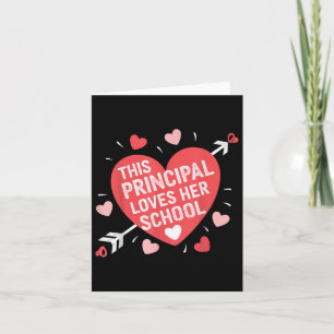 Women Principal Valentine’s Day School Principal L Card