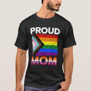 Women Proud Mom Transgender Pride Lesbian Lgbt Fat T-Shirt