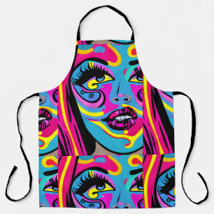 women psicodelinca apron