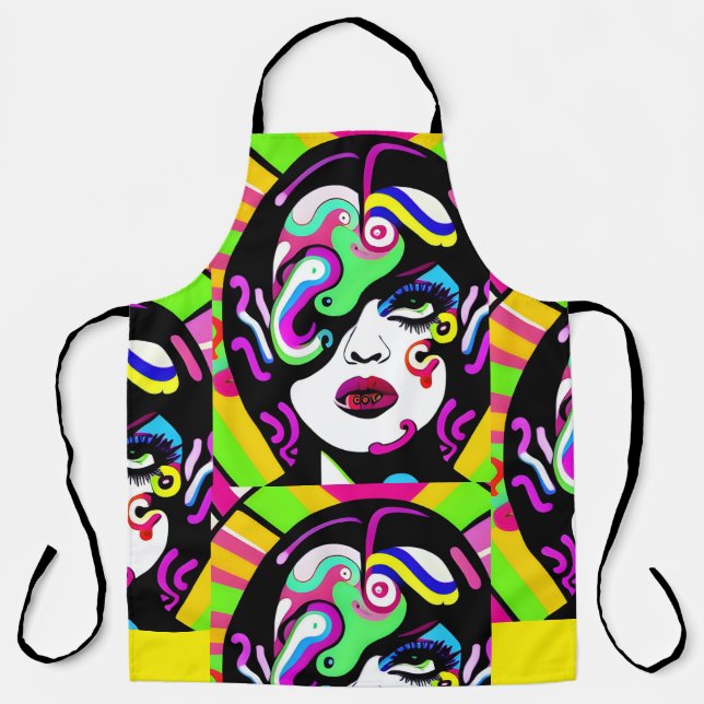 women psicodelinca apron (Front)