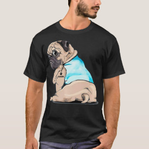 Women Pug Dog Tattoo Love Grandma  T-Shirt