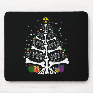 Women Radiology Skeleton Christmas Tree Xray Tech  Mouse Mat