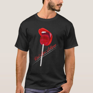 Women Red Lips Lollipop Lolipop Red Lips   Lolipop T-Shirt
