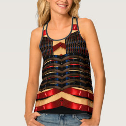 Women Red Warrior Paintball Laser Tag CricketDiane Tank Top