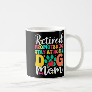 Women retired dog mum retirement dog lover mama coffee mug